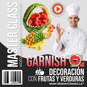 Curso Garnish Decoración con Frutas y Verduras